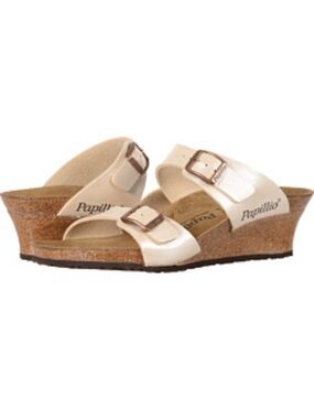 Papillio womens Dorothy cream Two-Strap Buckle sandals size 38